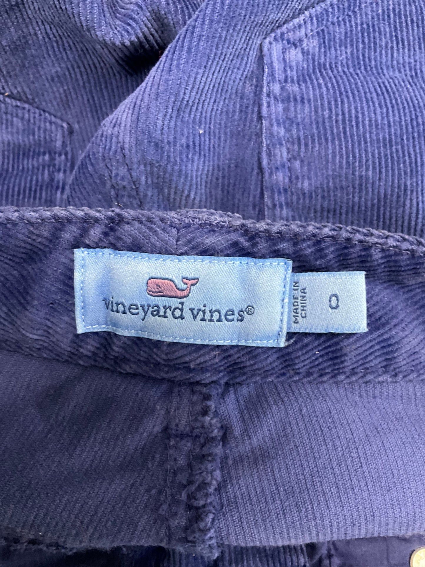 Pants Corduroy By Vineyard Vines In Blue, Size: 0