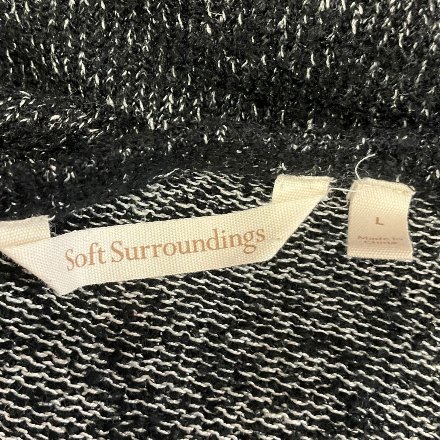 Top Long Sleeve By Soft Surroundings In Black, Size: L