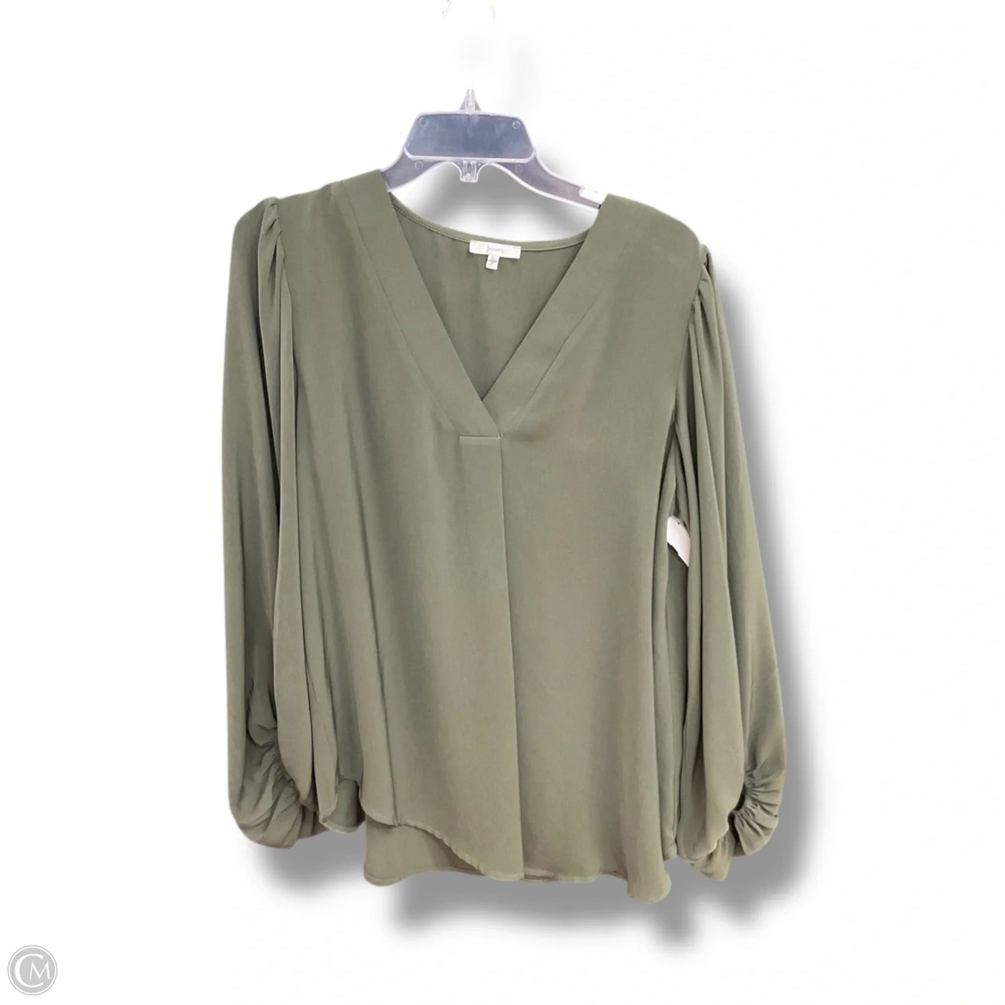 Top Long Sleeve By Jodifl In Green, Size: L