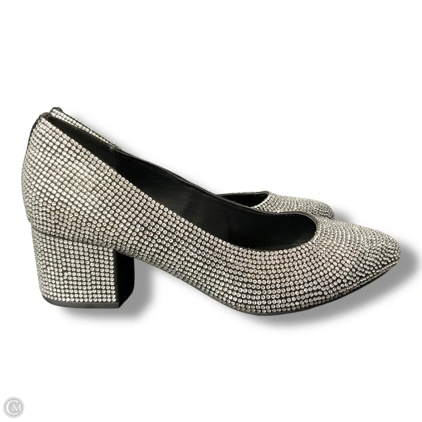 Shoes Heels Block By Lane Bryant In Silver, Size: 8