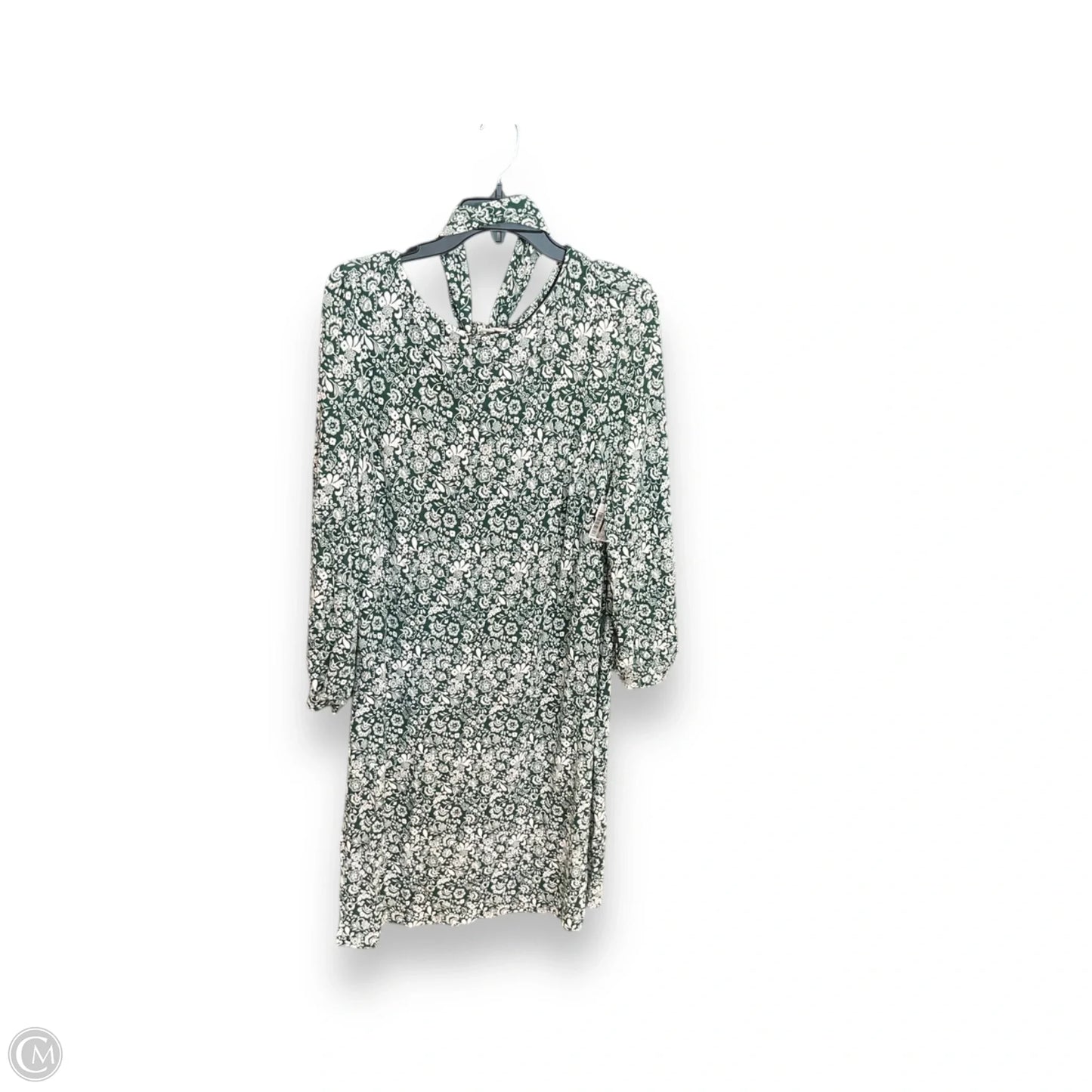 Dress Casual Midi By Boden In Green & White, Size: 1x