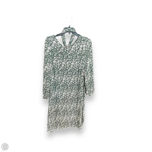 Dress Casual Midi By Boden In Green & White, Size: 1x