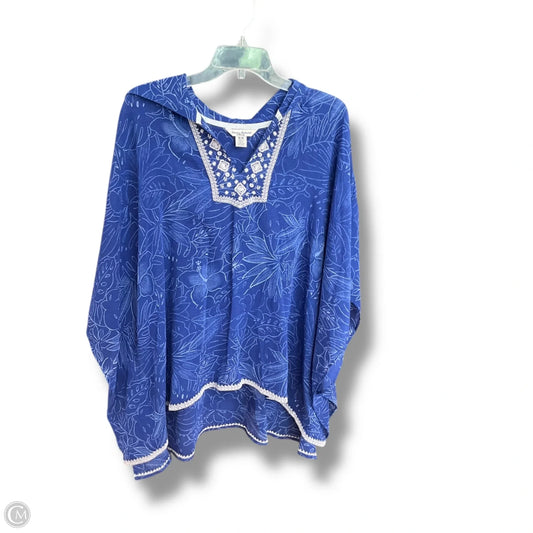 Swimwear Cover-up By Tommy Bahama In Blue & White, Size: M