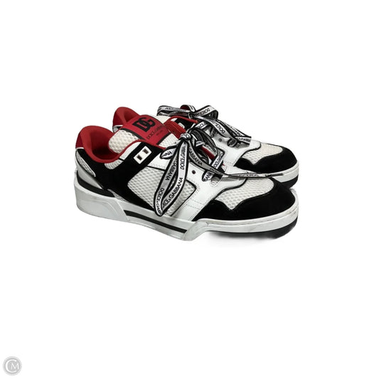 CLEARANCE Shoes Luxury Designer By Dolce And Gabbana In Black & Red, Size: 10