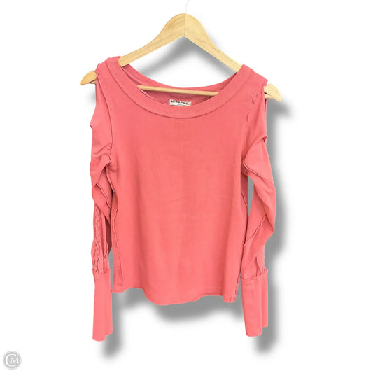 Top Long Sleeve By We The Free In Pink, Size: M