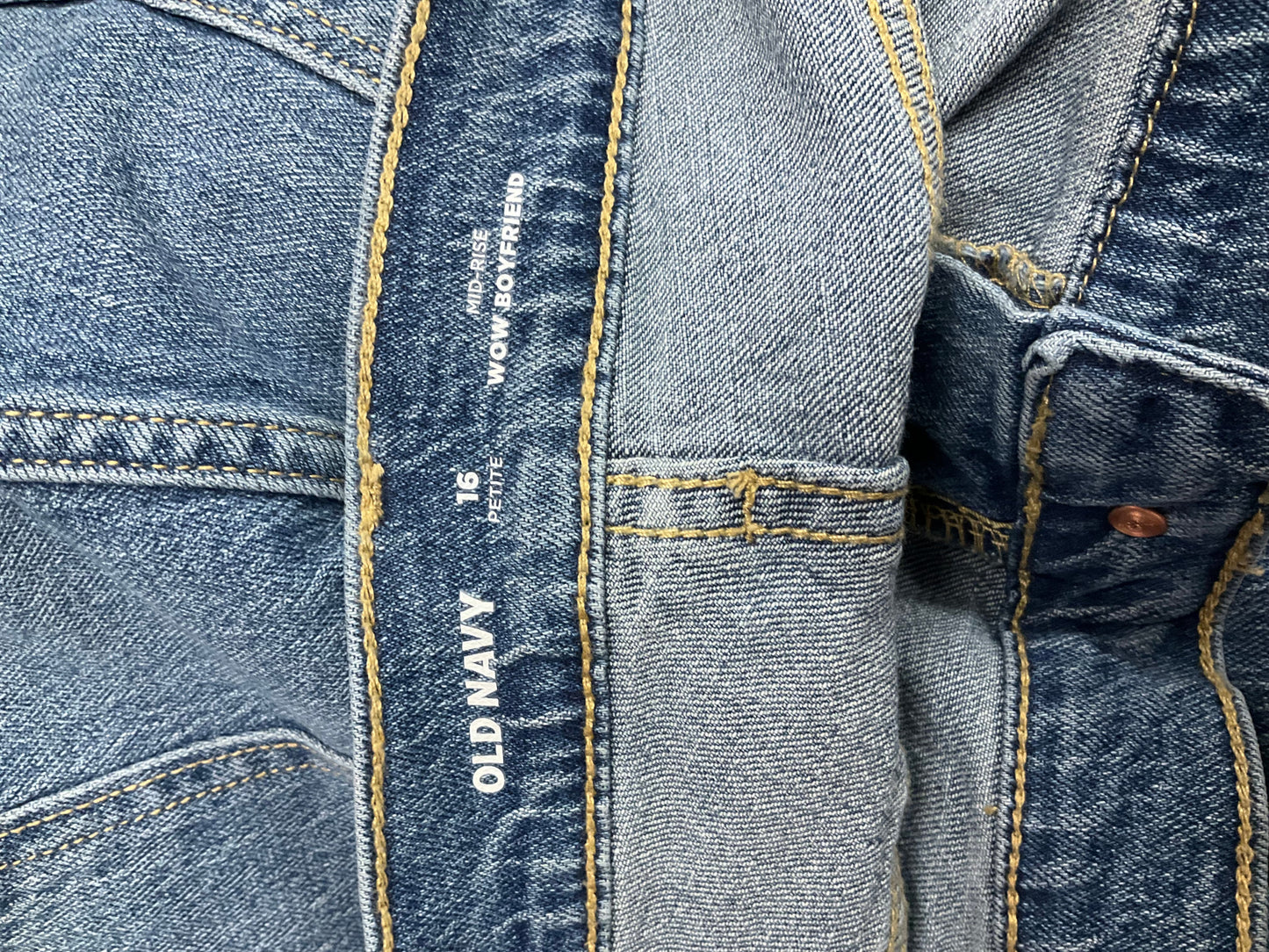 Jeans Cropped By Old Navy In Blue Denim, Size: 16