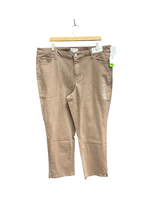 Pants Chinos & Khakis By Clothes Mentor In Brown, Size: 18