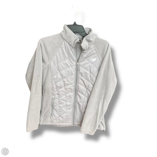 Athletic Jacket By New Balance In Grey, Size: M