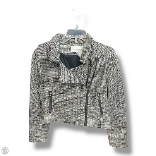 Jacket Moto By Cupcakes And Cashmere In Blue & White, Size: L