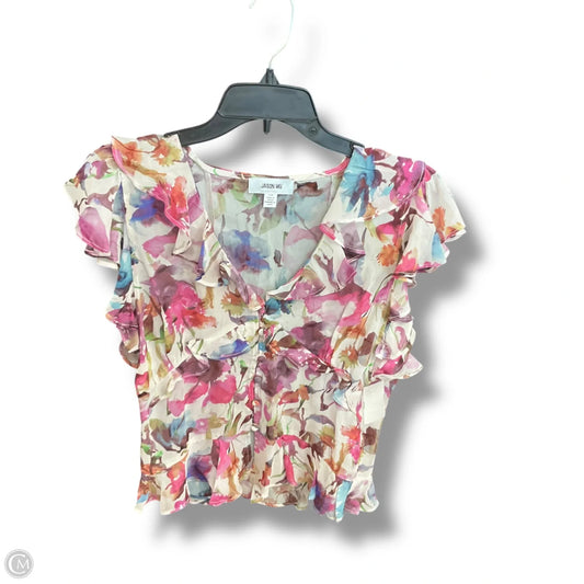 Top Short Sleeve Designer By Jason Wu In Floral Print, Size: Sp