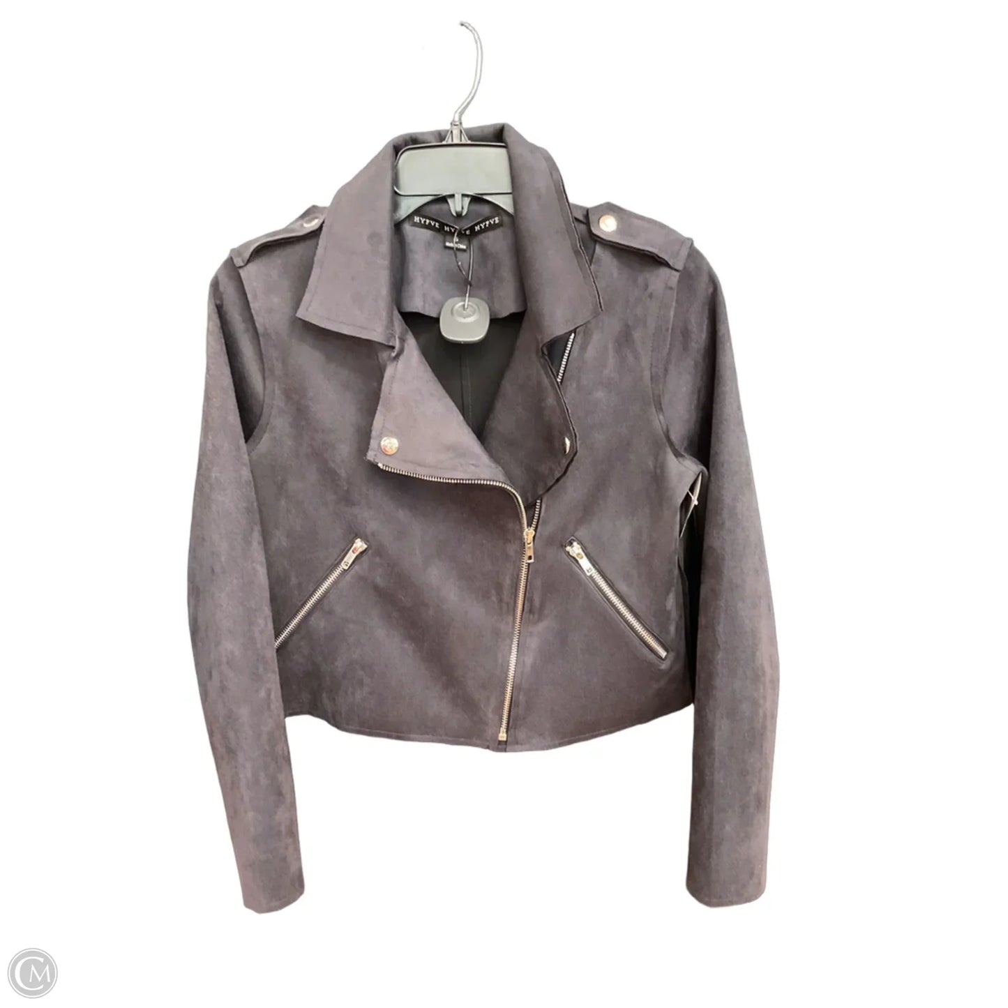 Jacket Moto By Hyfve In Grey, Size: S