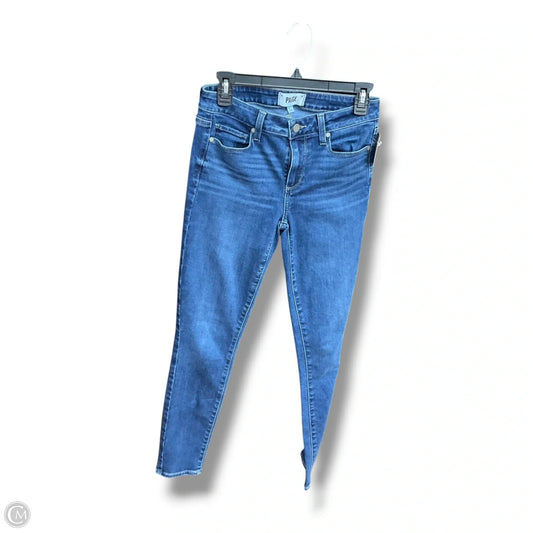 Jeans Skinny By Paige In Blue Denim, Size: 4
