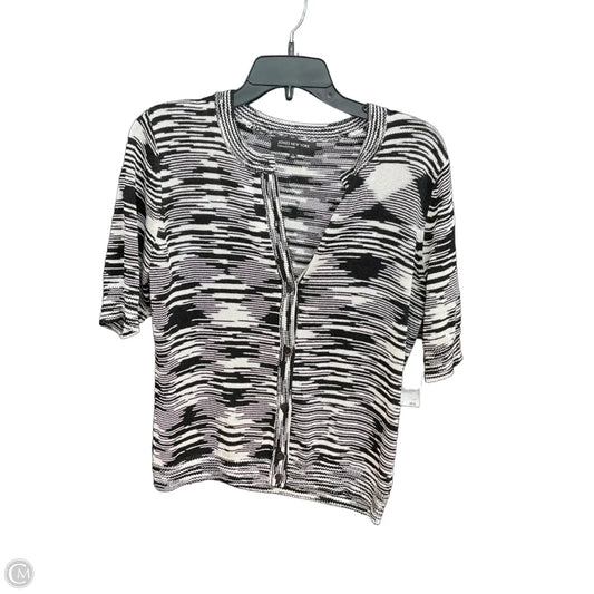 Cardigan By Jones New York In Black & White, Size: L