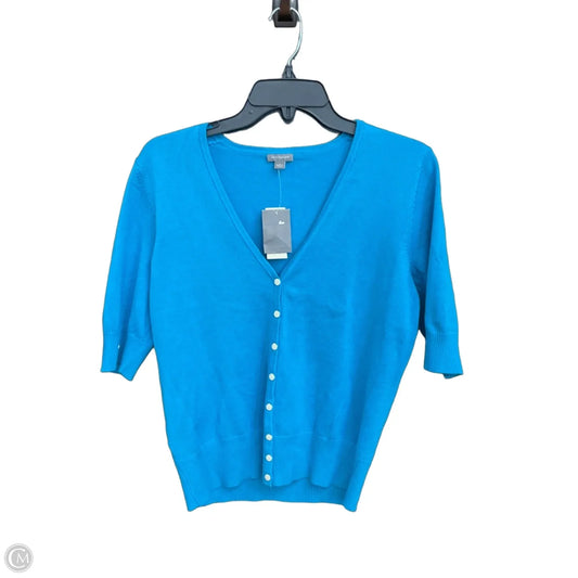 Cardigan By Ann Taylor In Blue, Size: L