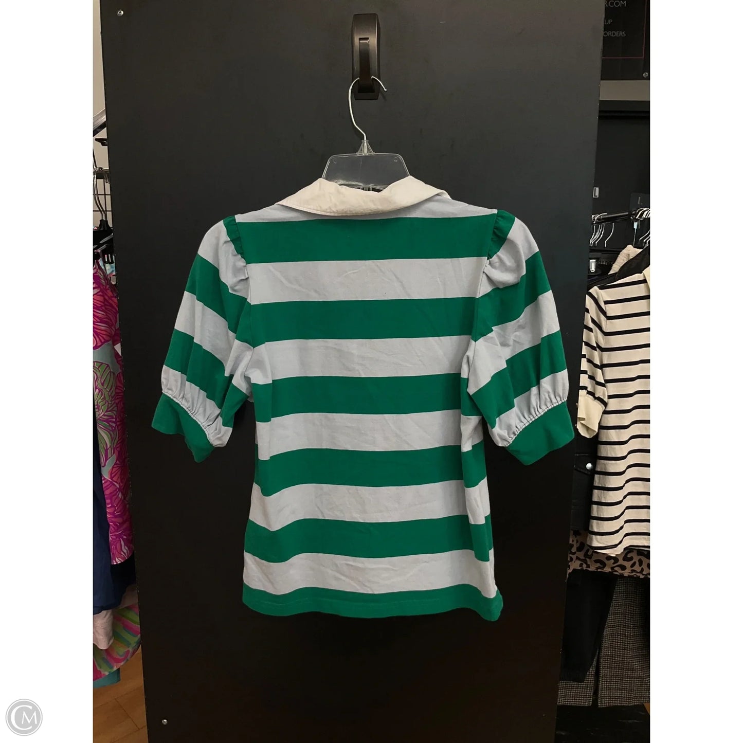 Top Short Sleeve By Maeve In Striped Pattern, Size: S