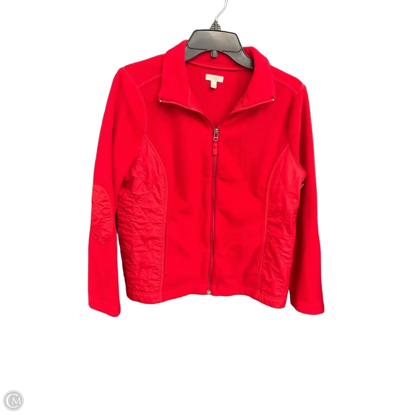 Jacket Fleece By Talbots In Red, Size: Mp