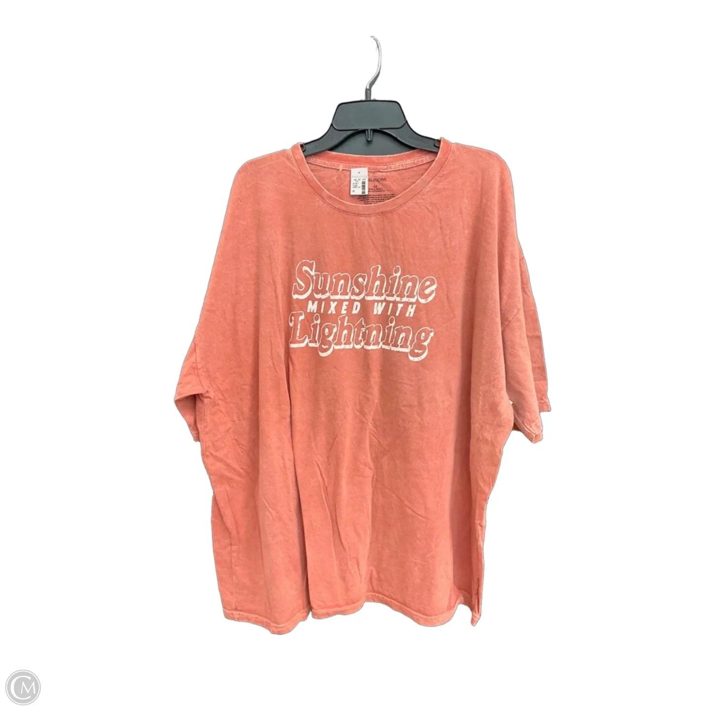 Top Short Sleeve By Maurices In Pink, Size: 3x
