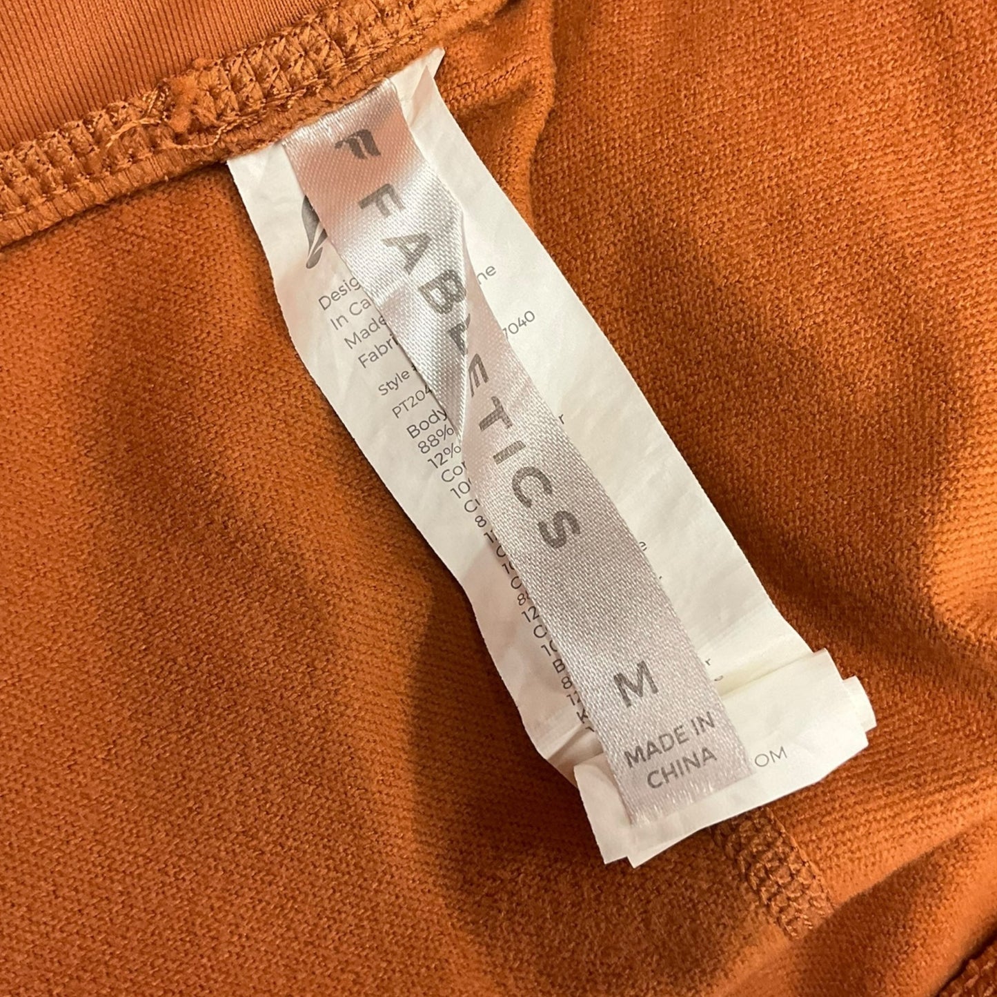 Athletic Pants By Fabletics In Orange, Size: M