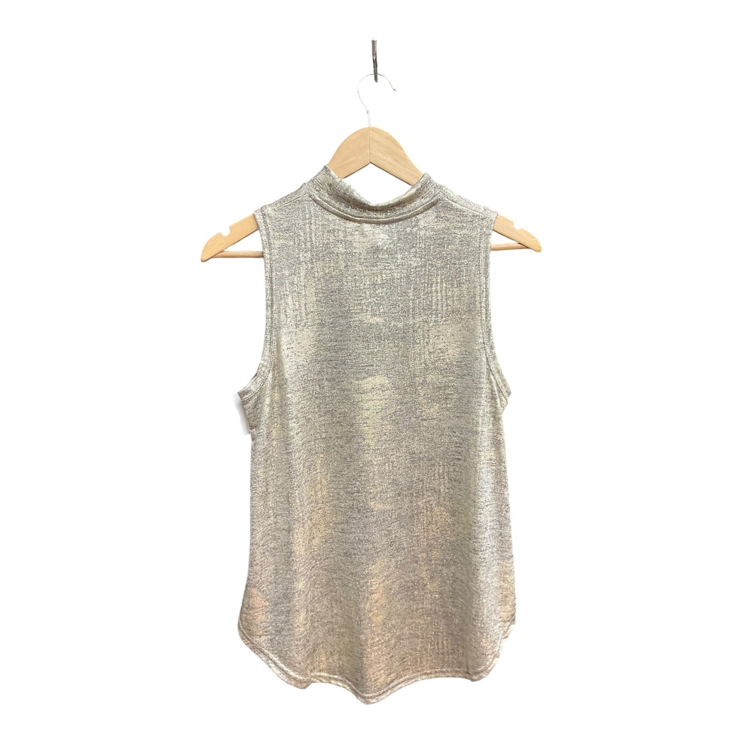 Top Short Sleeve By Anthropologie In Gold, Size: M