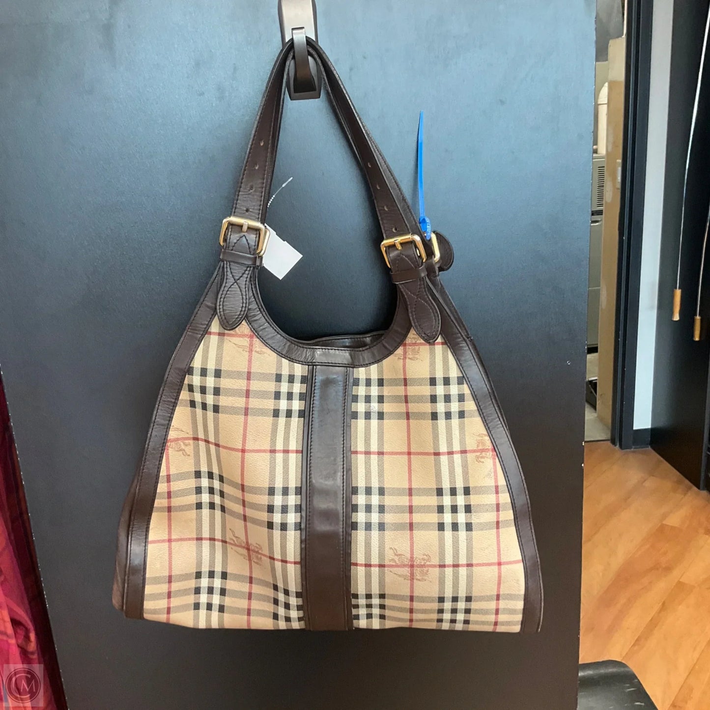 Tote Luxury Designer By Burberry, Size: Medium