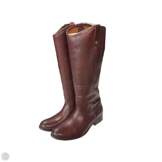 Boots Designer By Frye In Red, Size: 9