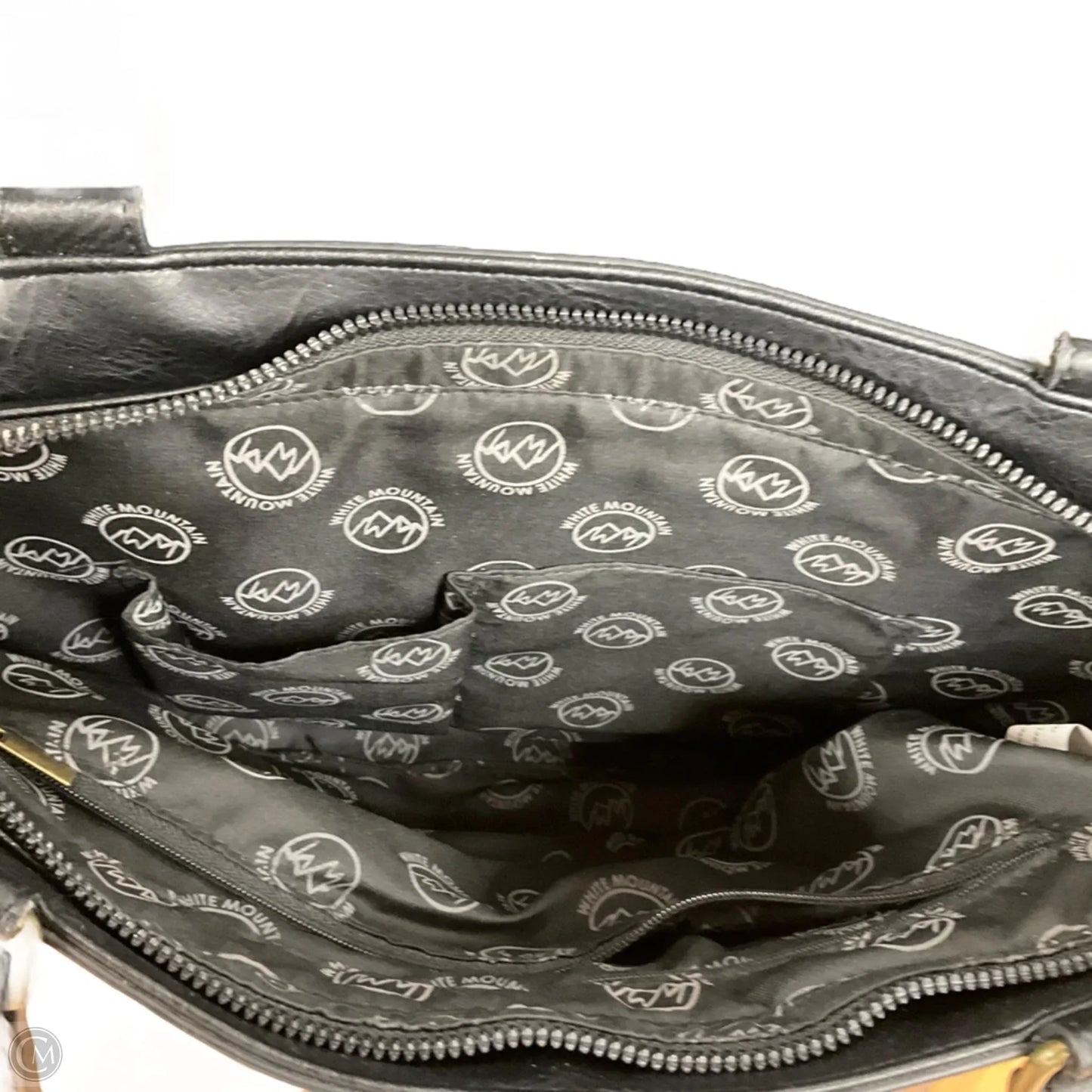 Handbag Leather By White Mountain, Size: Medium