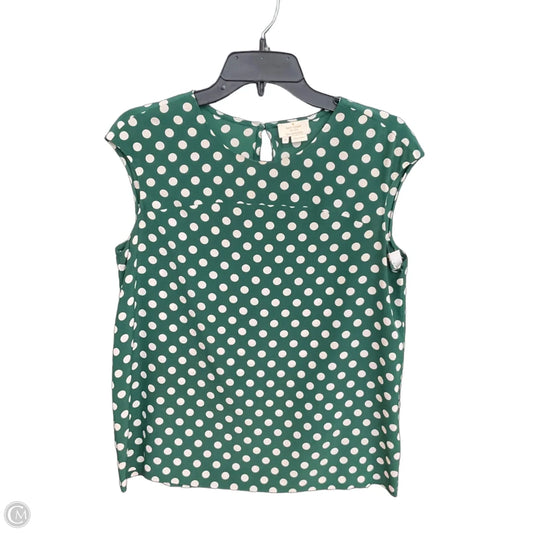 Top Short Sleeve Designer By Kate Spade In Polkadot Pattern, Size: M