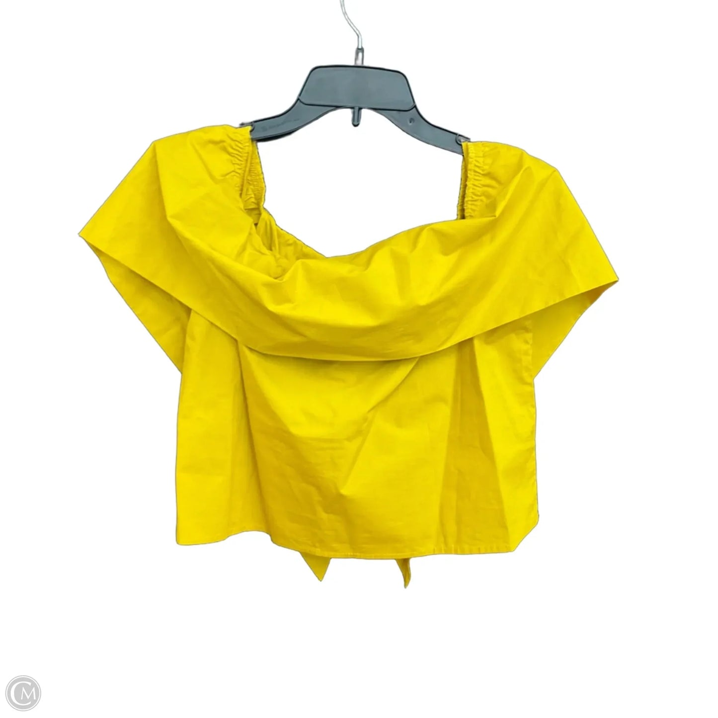 Top Short Sleeve By Line & Dot In Yellow, Size: S