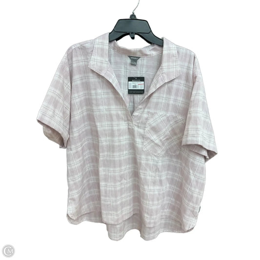 Top Short Sleeve By Eddie Bauer In Pink, Size: 2x