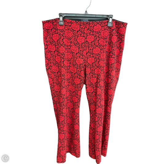 Pants Dress By Maeve In Black & Red, Size: 14
