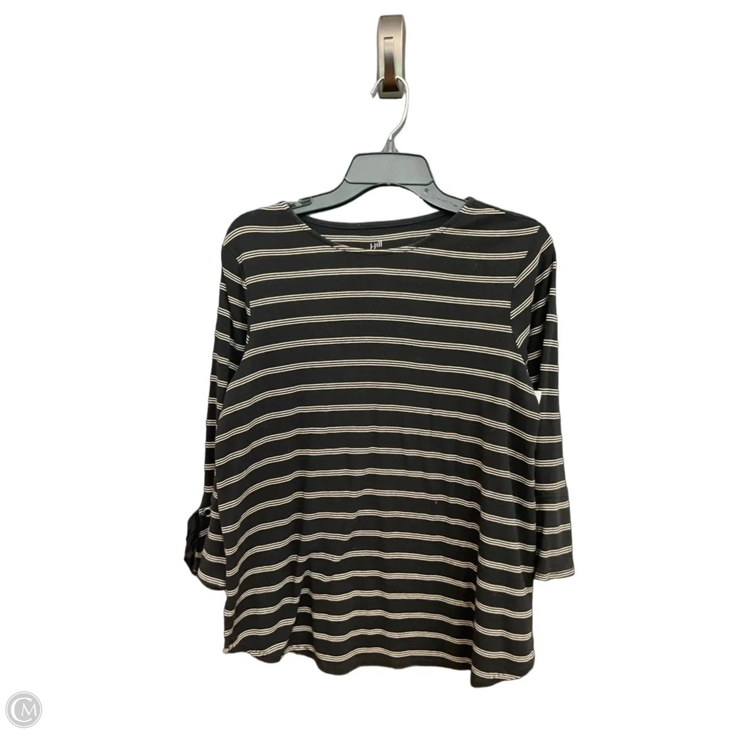 Top Long Sleeve By J. Jill In Striped Pattern, Size: M