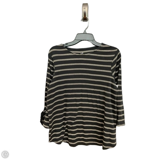 Top Long Sleeve By J. Jill In Striped Pattern, Size: M