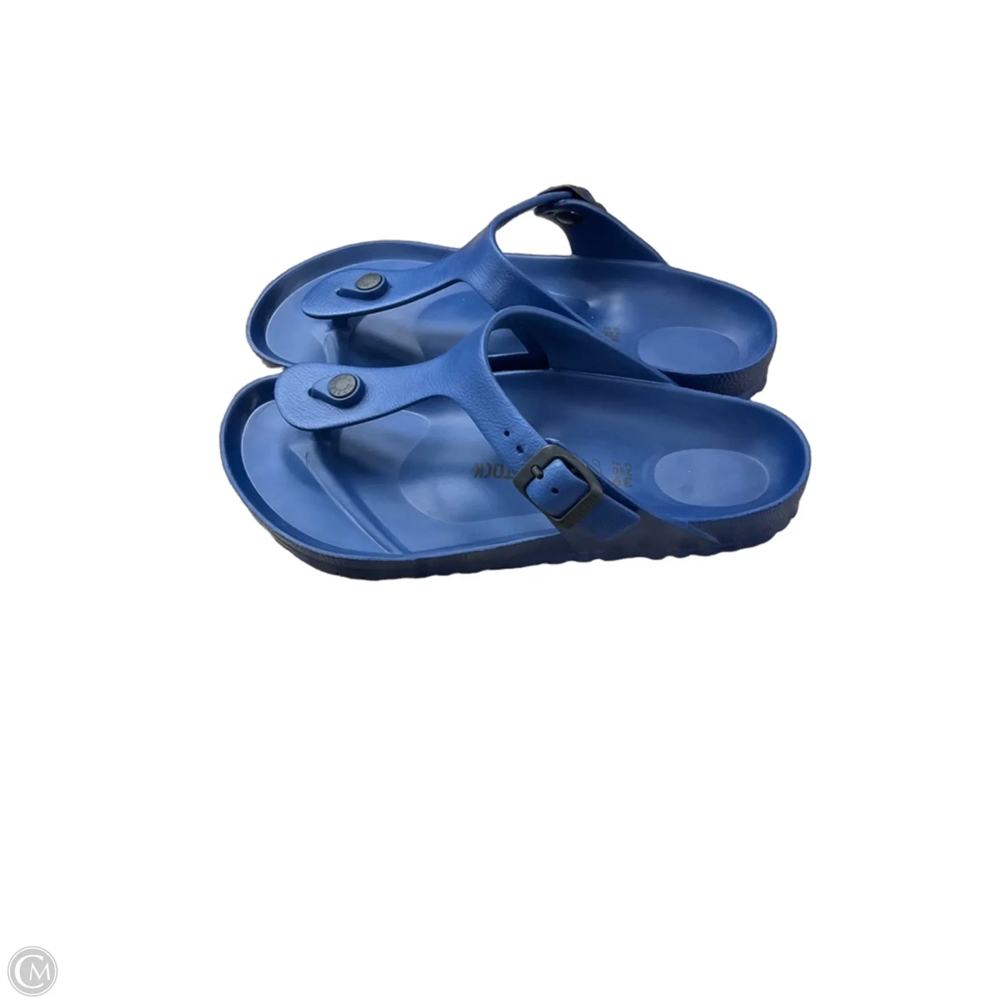 Sandals Flip Flops By Birkenstock In Navy, Size: 8