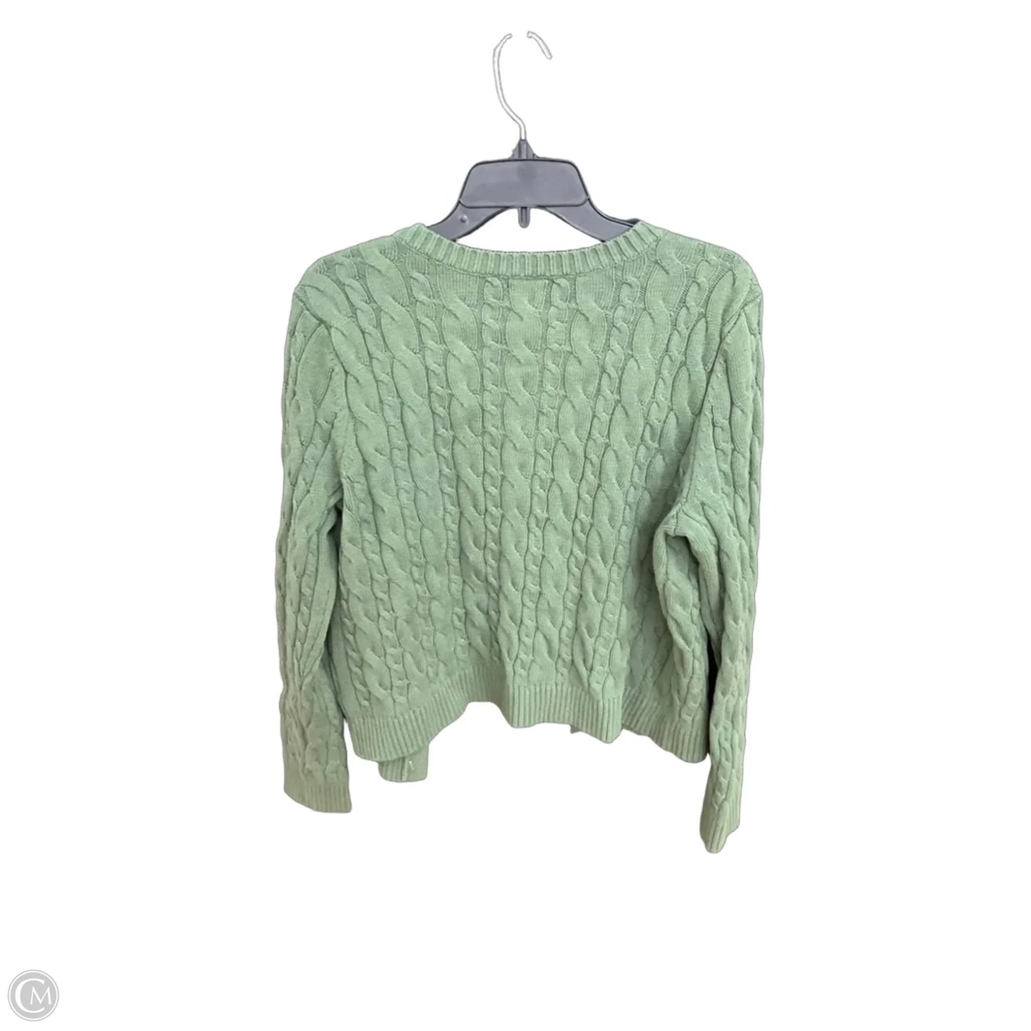 Cardigan By Lands End In Green, Size: L
