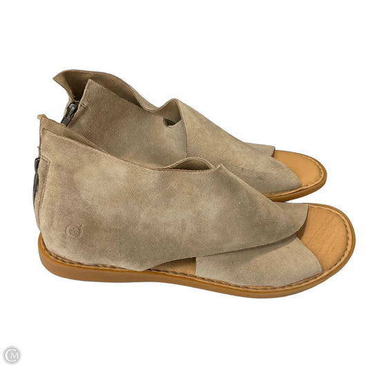 Sandals Flats By Born In Tan, Size: 11