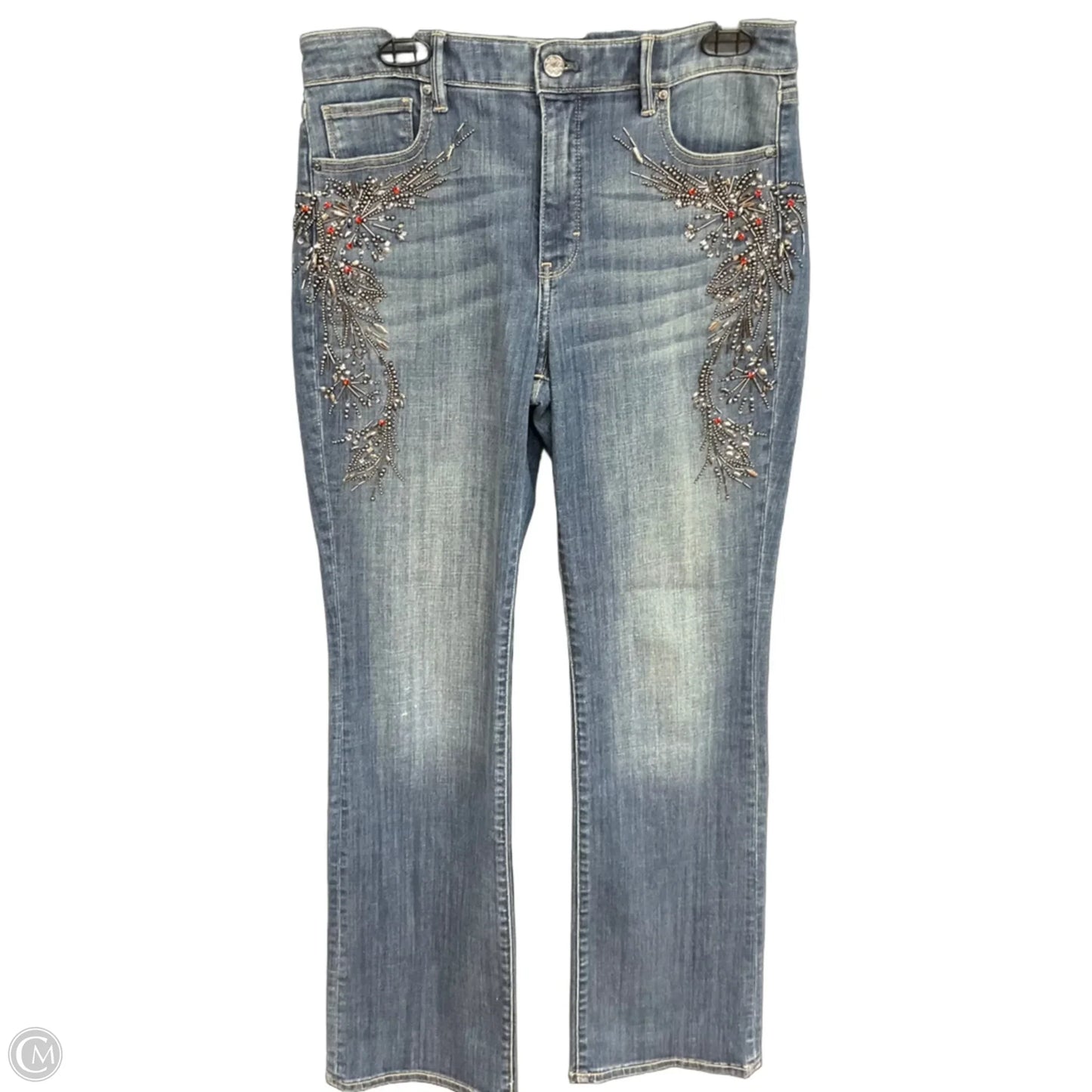Jeans Straight By White House Black Market In Blue Denim, Size: 10