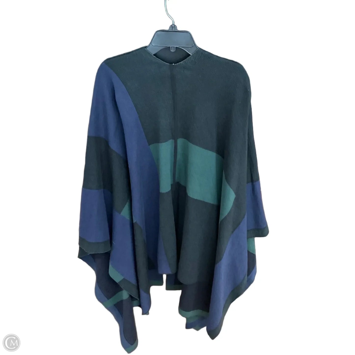 Cardigan By Lauren By Ralph Lauren In Black & Blue, Size: Osfm