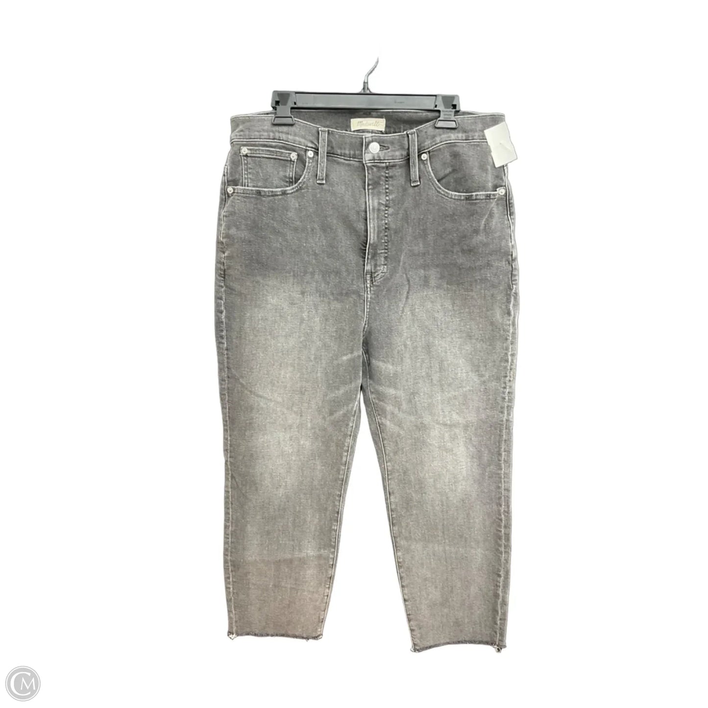 Jeans Straight By Madewell In Black Denim, Size: 16