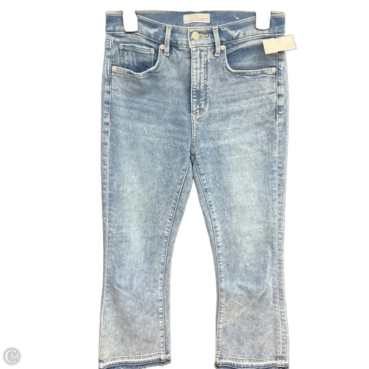 Jeans Cropped By Loft In Blue Denim, Size: 0