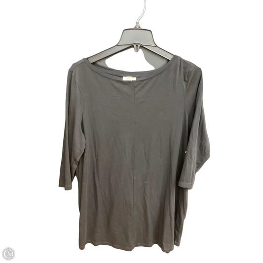 Top 3/4 Sleeve By J. Jill In Black, Size: L