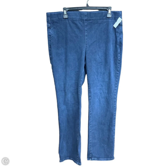 Jeans Straight By Nydj In Blue Denim, Size: 14
