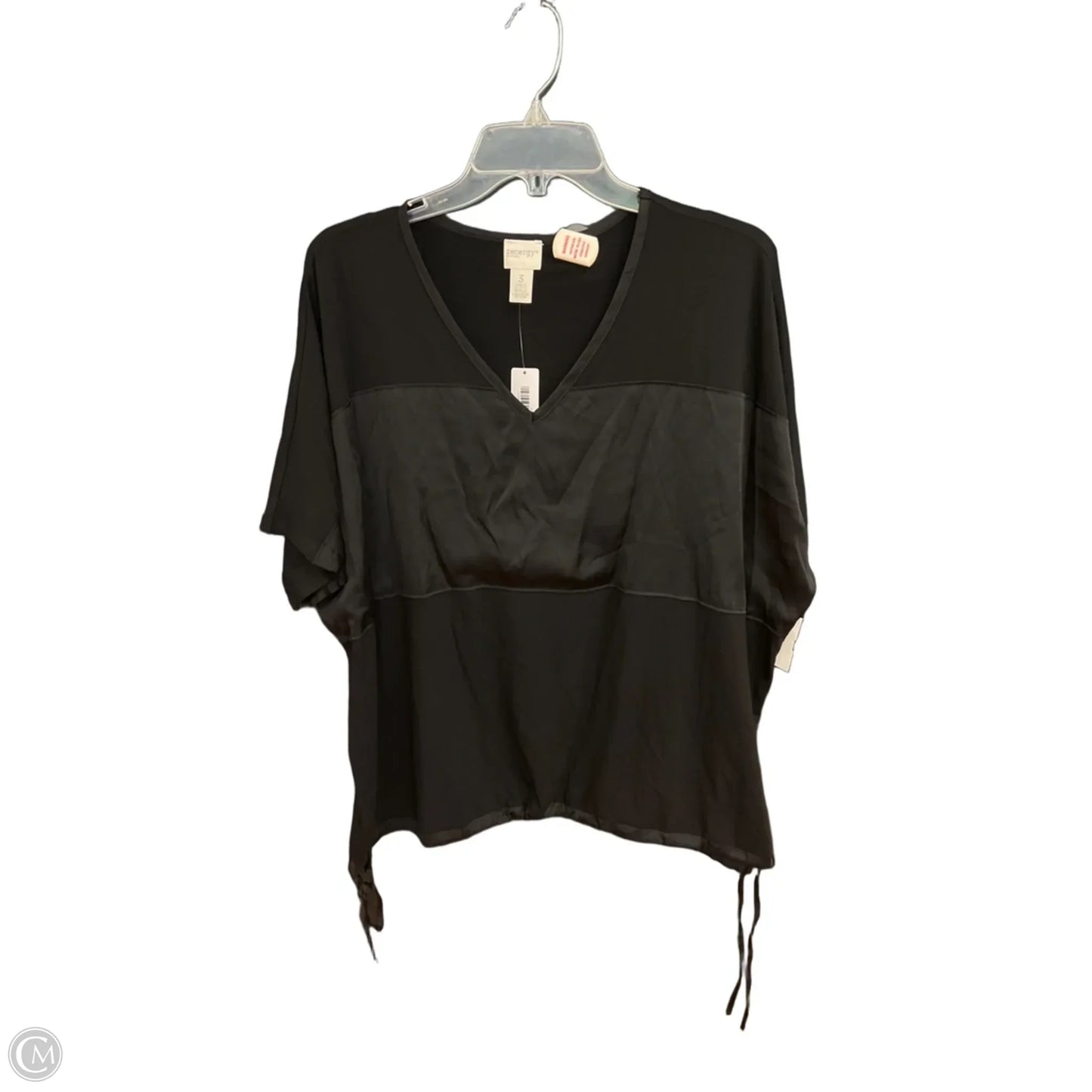 Top Short Sleeve By Zenergy By Chicos In Black, Size: Xl