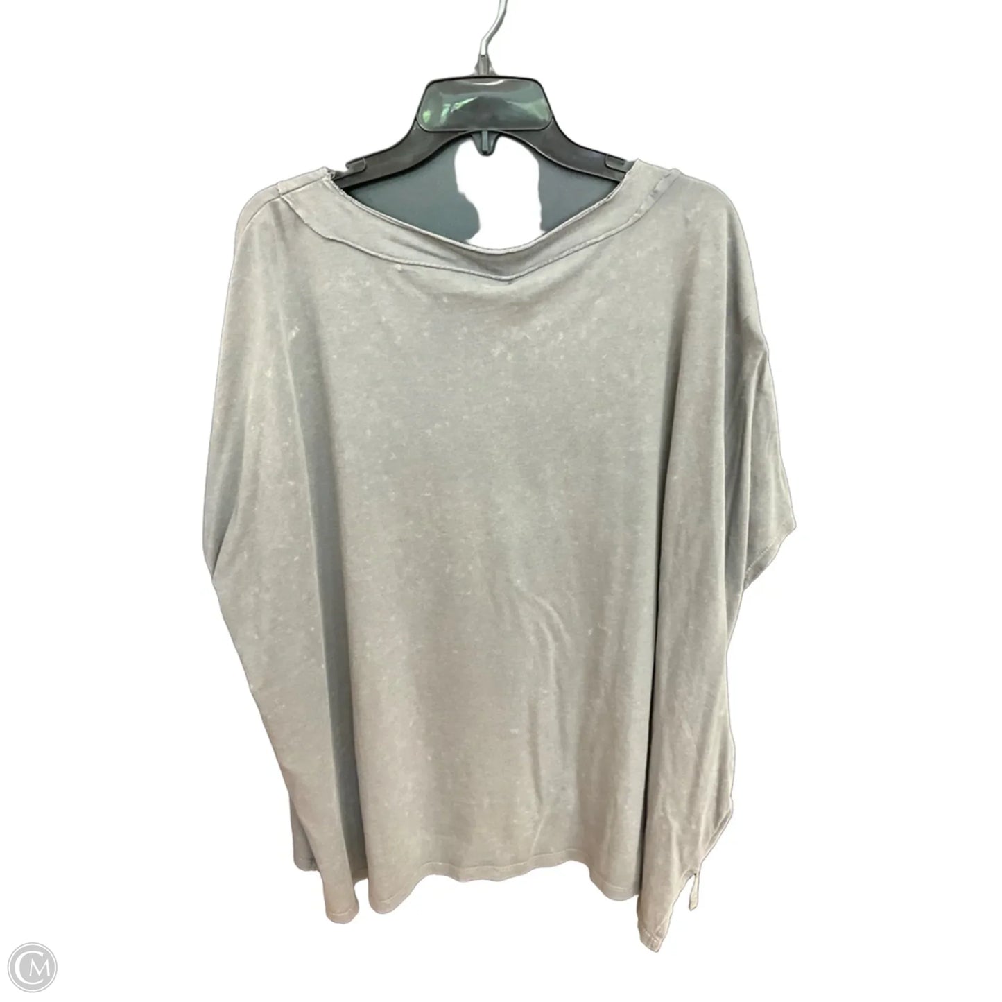 Top Short Sleeve By Cmc In Grey, Size: 2x