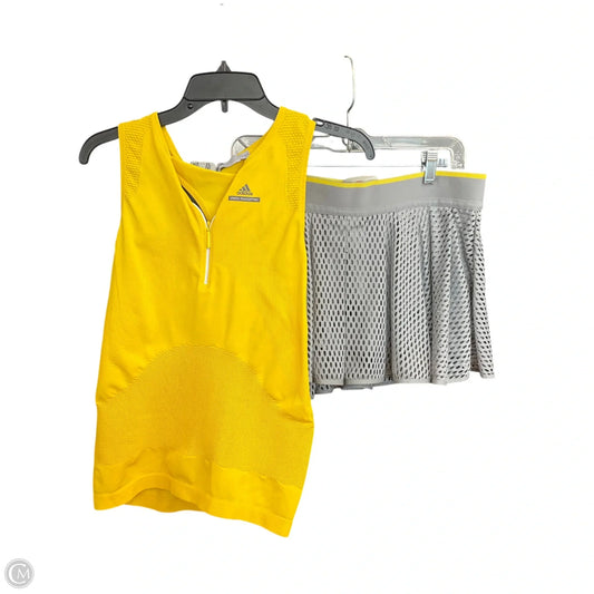 Skort 2pc Set By Adidas x Stella In Grey & Yellow, Size: M