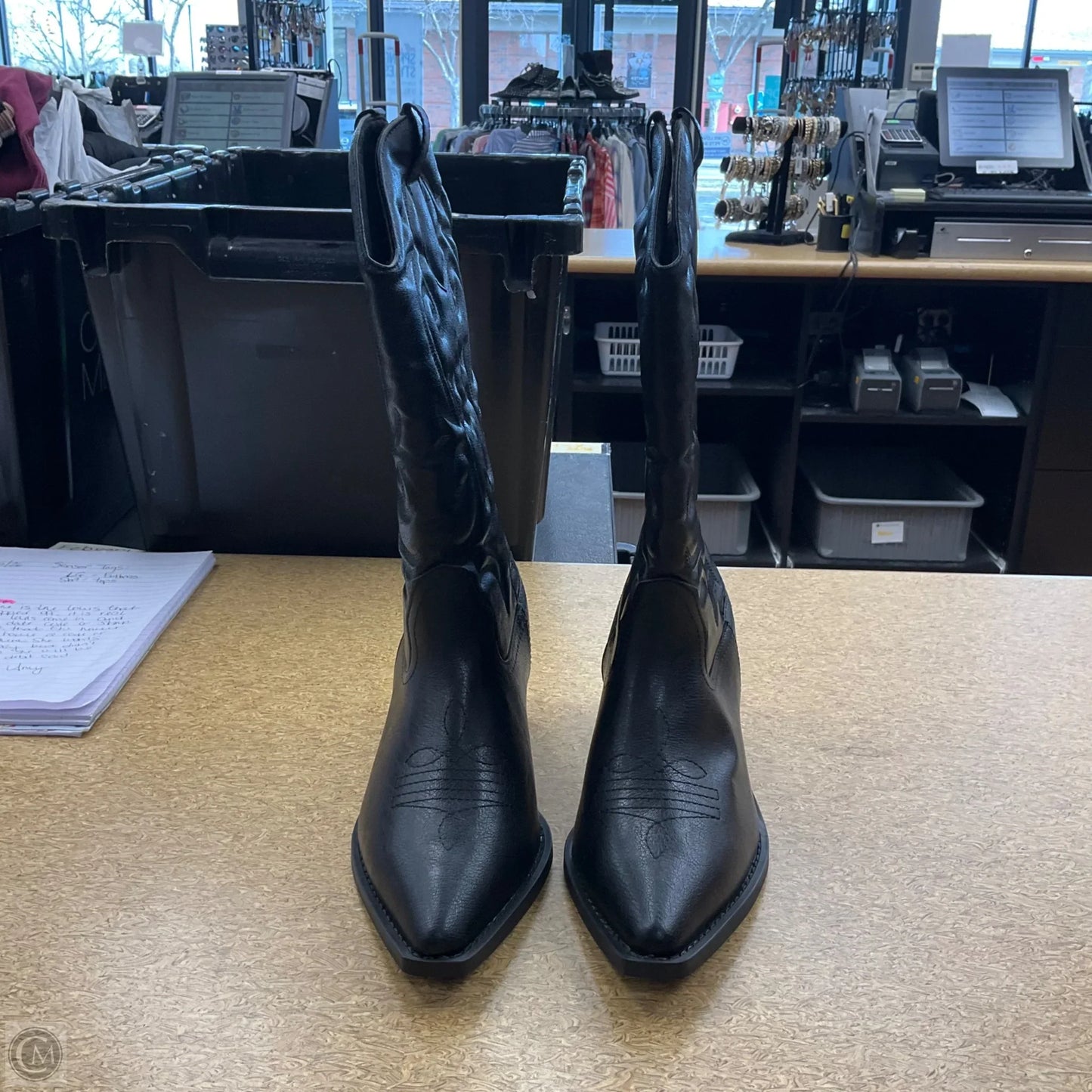 Boots Western By Just Fab In Black, Size: 9