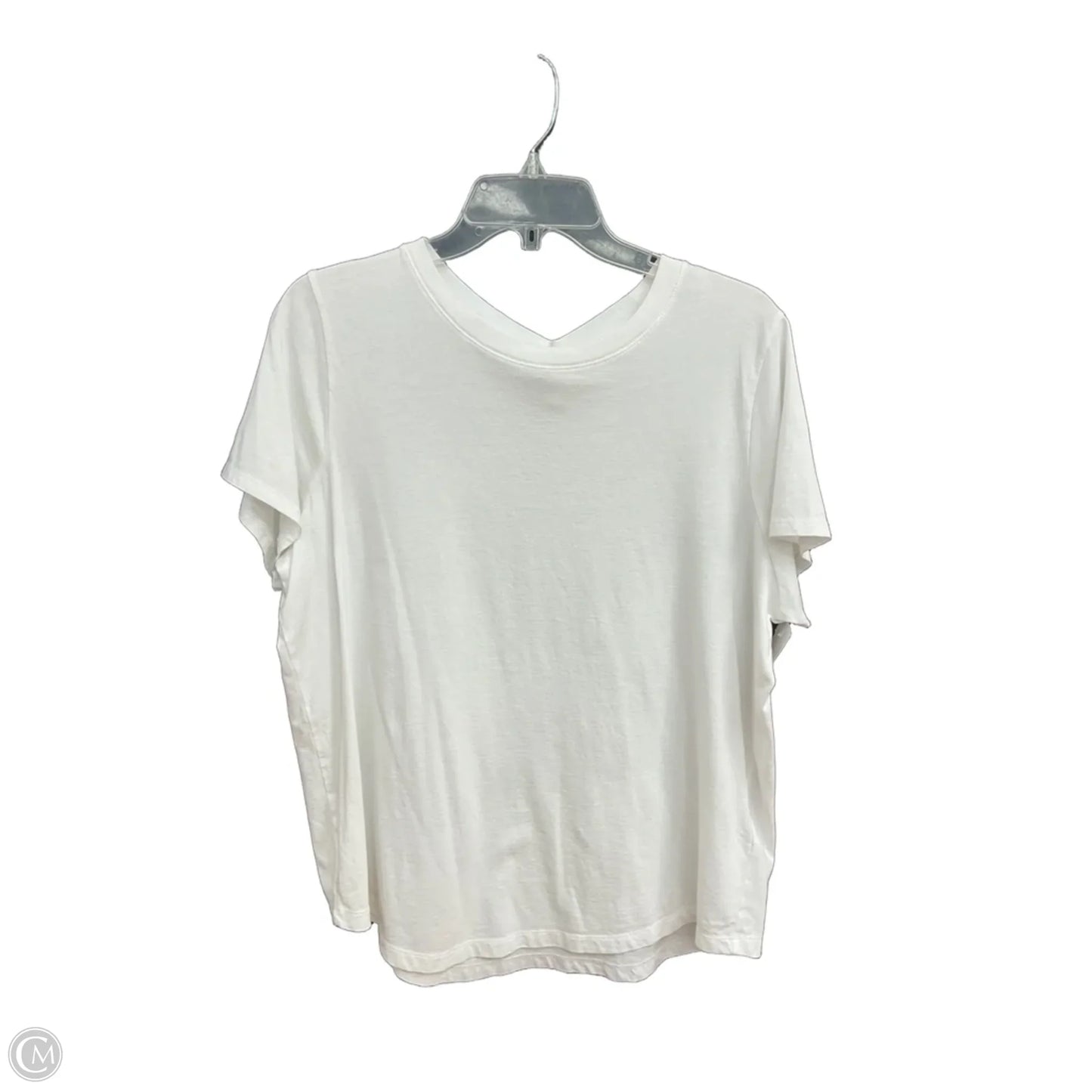 Top Short Sleeve By Madewell In White, Size: Xxl