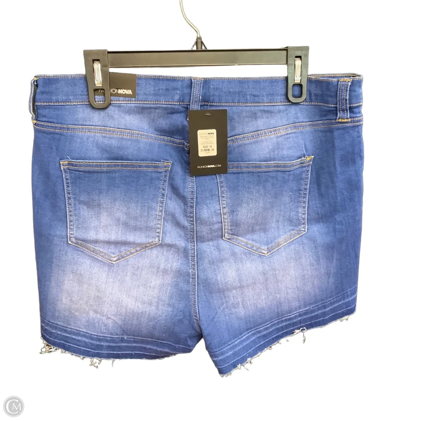 Shorts By Fashion Nova In Blue, Size: 14