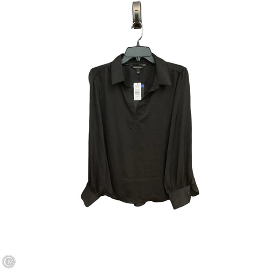 Top Long Sleeve By Banana Republic In Black, Size: L