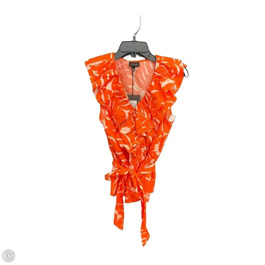 Top Sleeveless By Who What Wear In Orange, Size: L