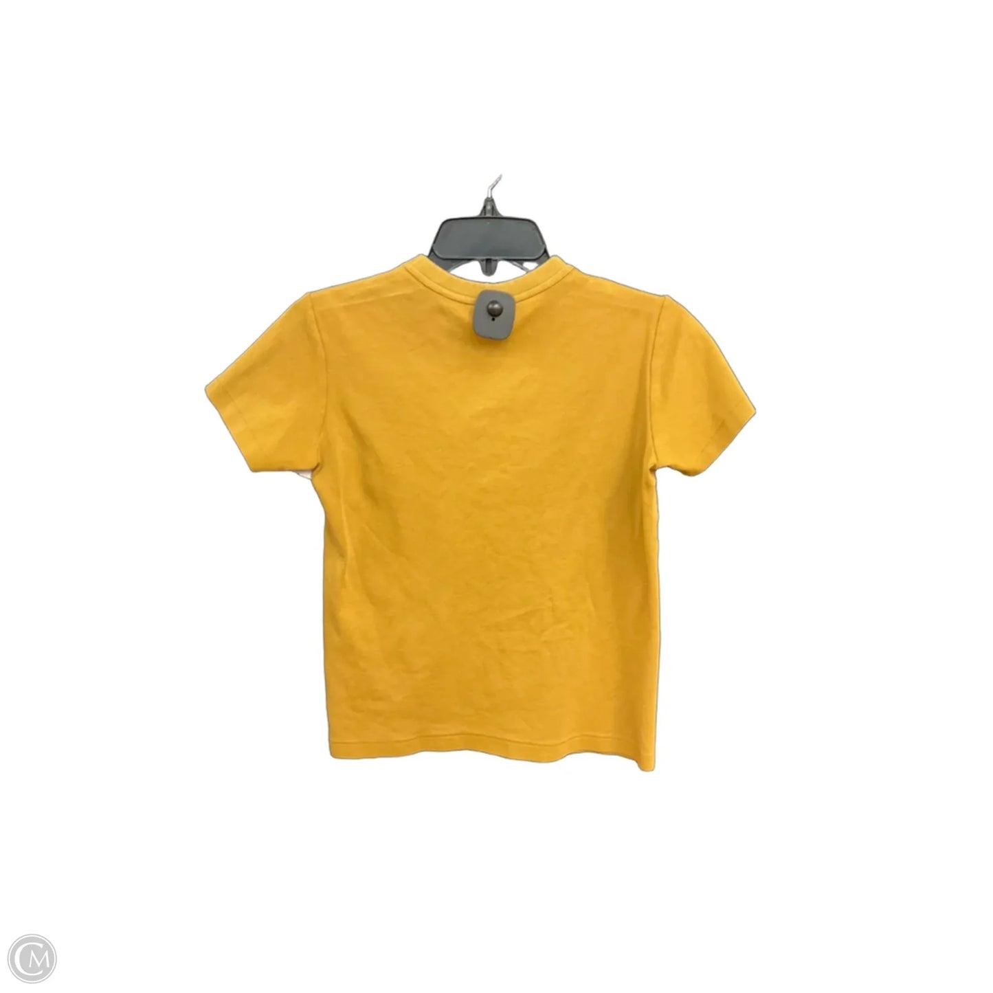 Top Short Sleeve Basic By Clothes Mentor In Yellow, Size: S